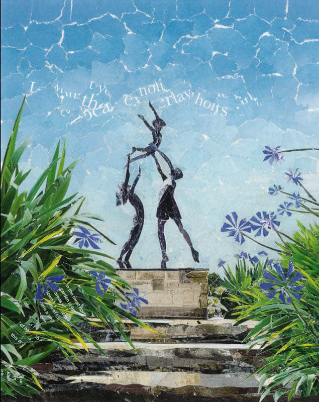 Tresco collage art print