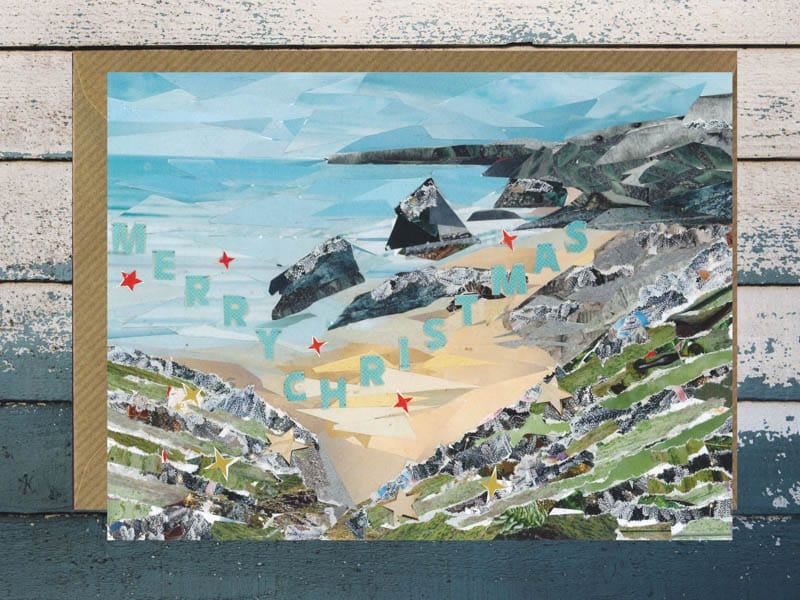 Beach Christmas Card