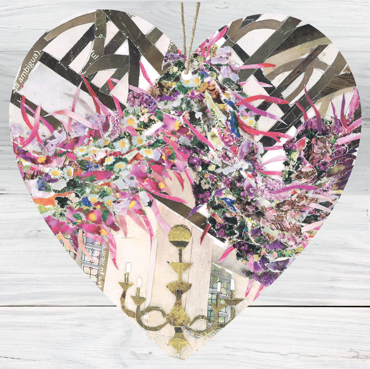 Cotehele Garland, National Trust, Hanging Heart Decoration