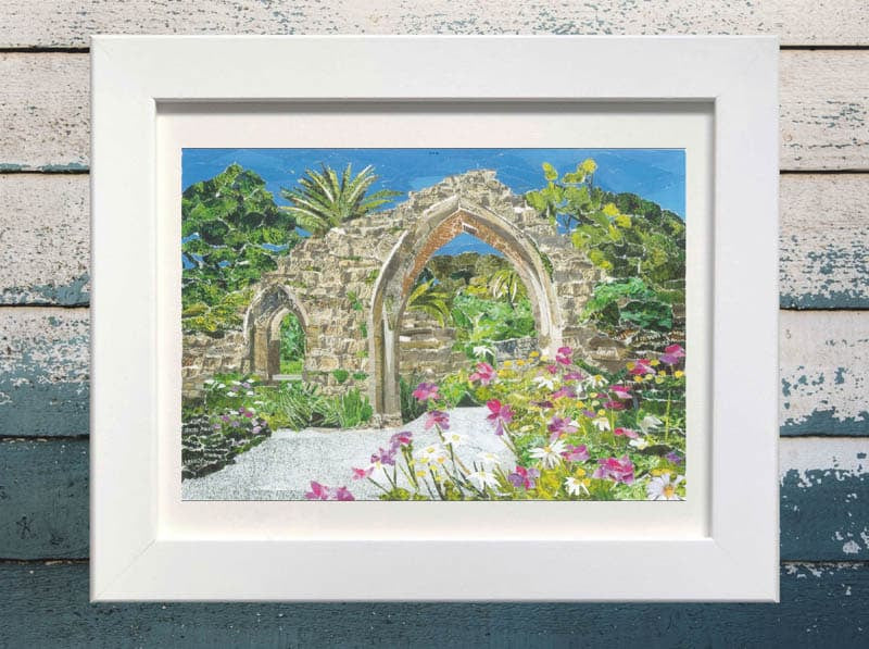 Tresco Gardens collage print