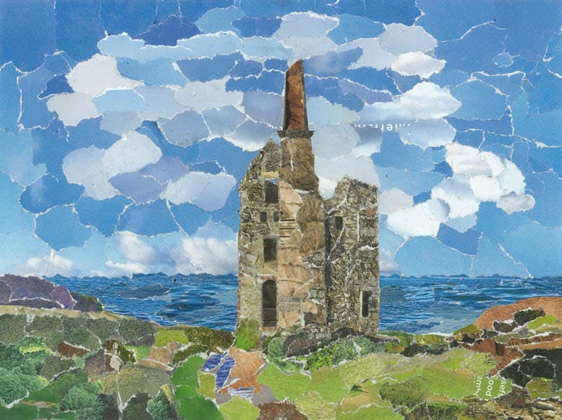 Tin mine at Botallack card