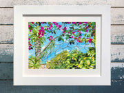 Eden Project, Mediterranean Biomes paper collage print