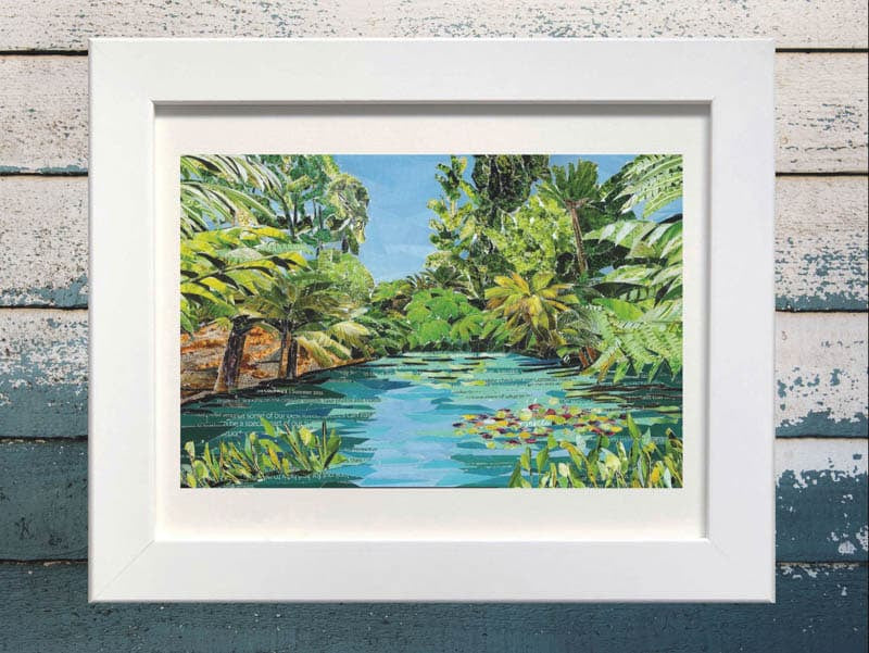 Lost Gardens of Heligan Jungle, Cornwall Art Print.