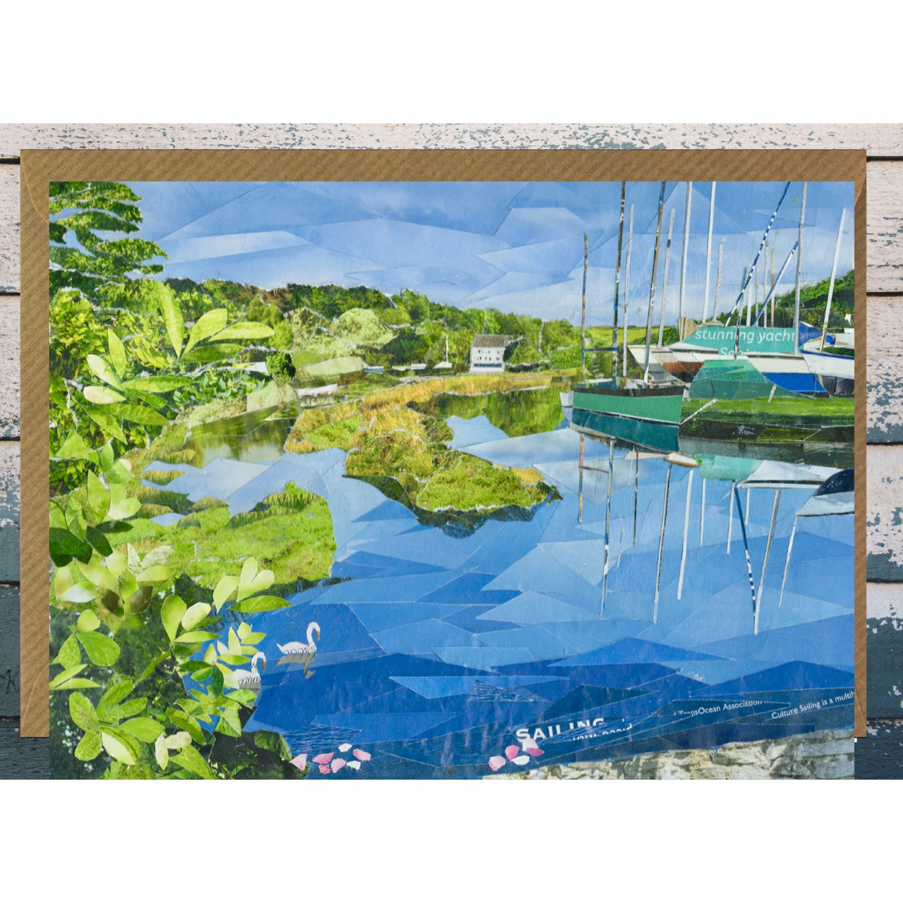 Gweek, Helford River Card, Cornwall.