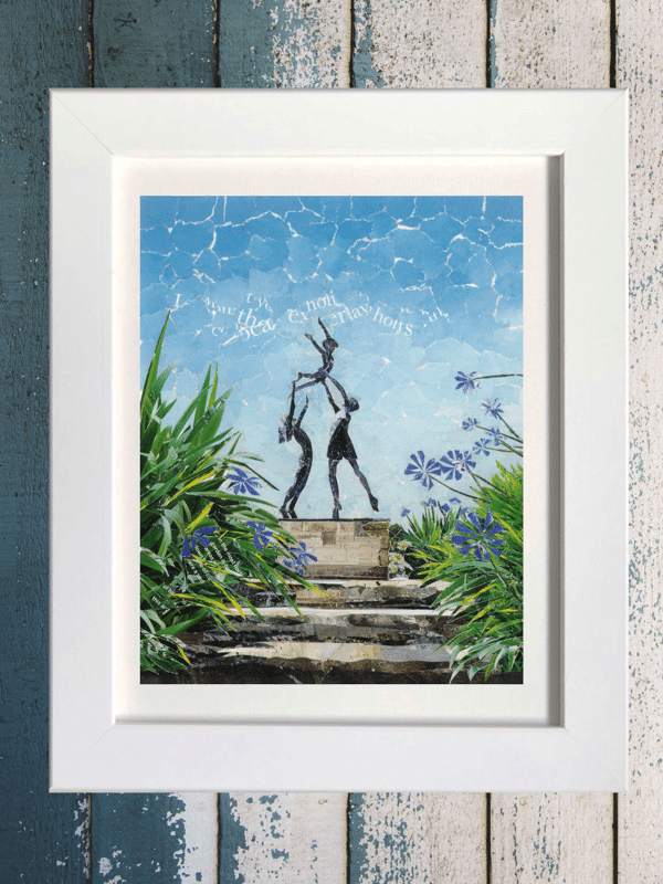 Tresco Abbey Gardens, Isles of Scilly Collage Print