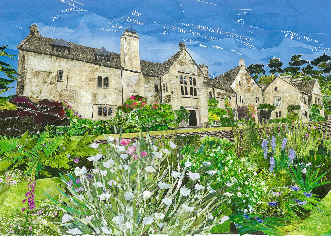 Cotehele Summer, Cornwall, Collage Art Print
