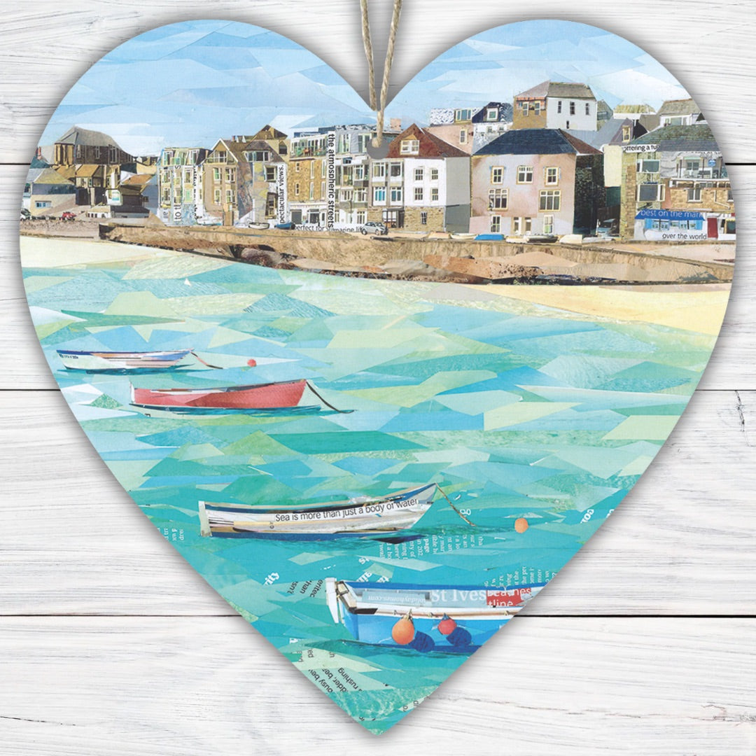 St Ives Hanging Heart Decoration