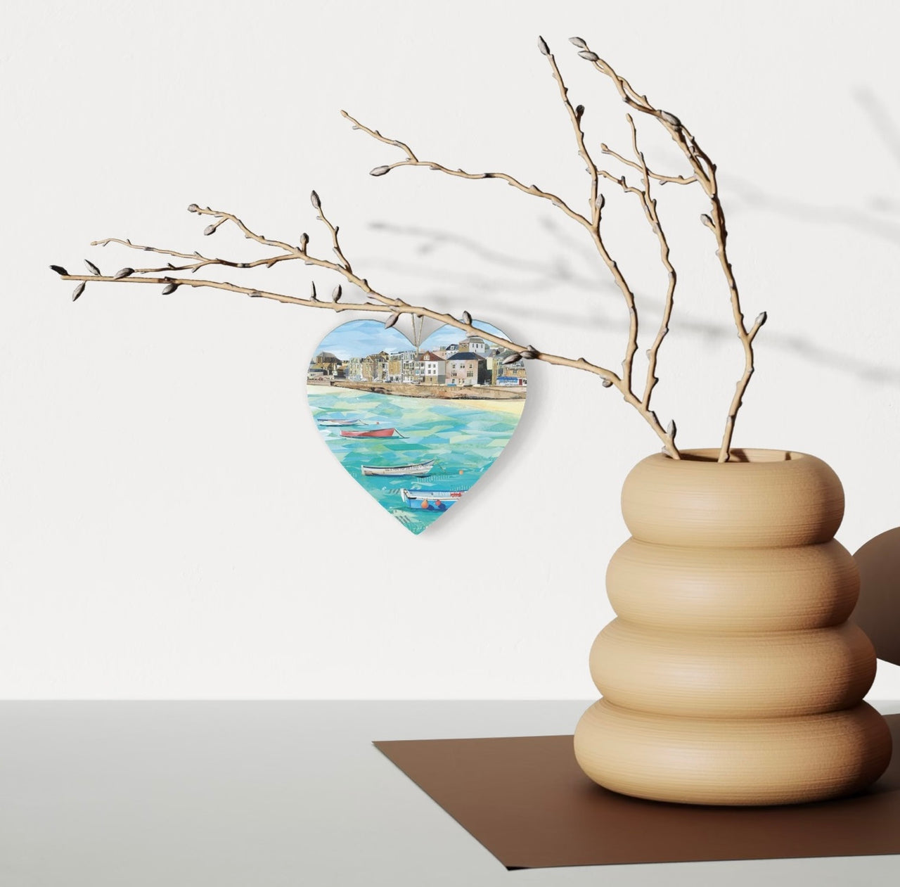 St Ives Hanging Heart Decoration