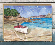 Bryher boat Isles of Scilly card