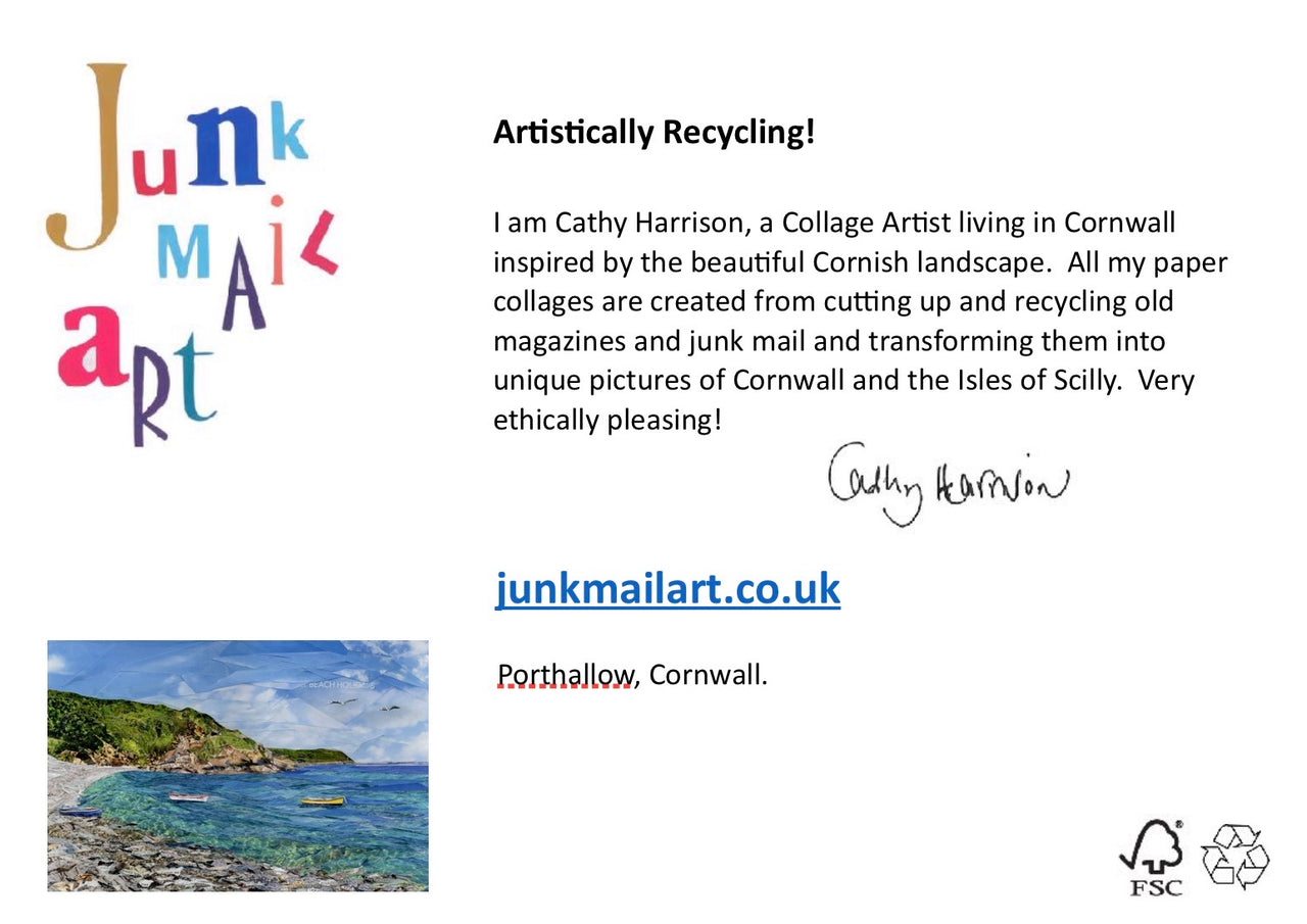 Porthallow Beach, Cornwall – Coastal Greeting Card