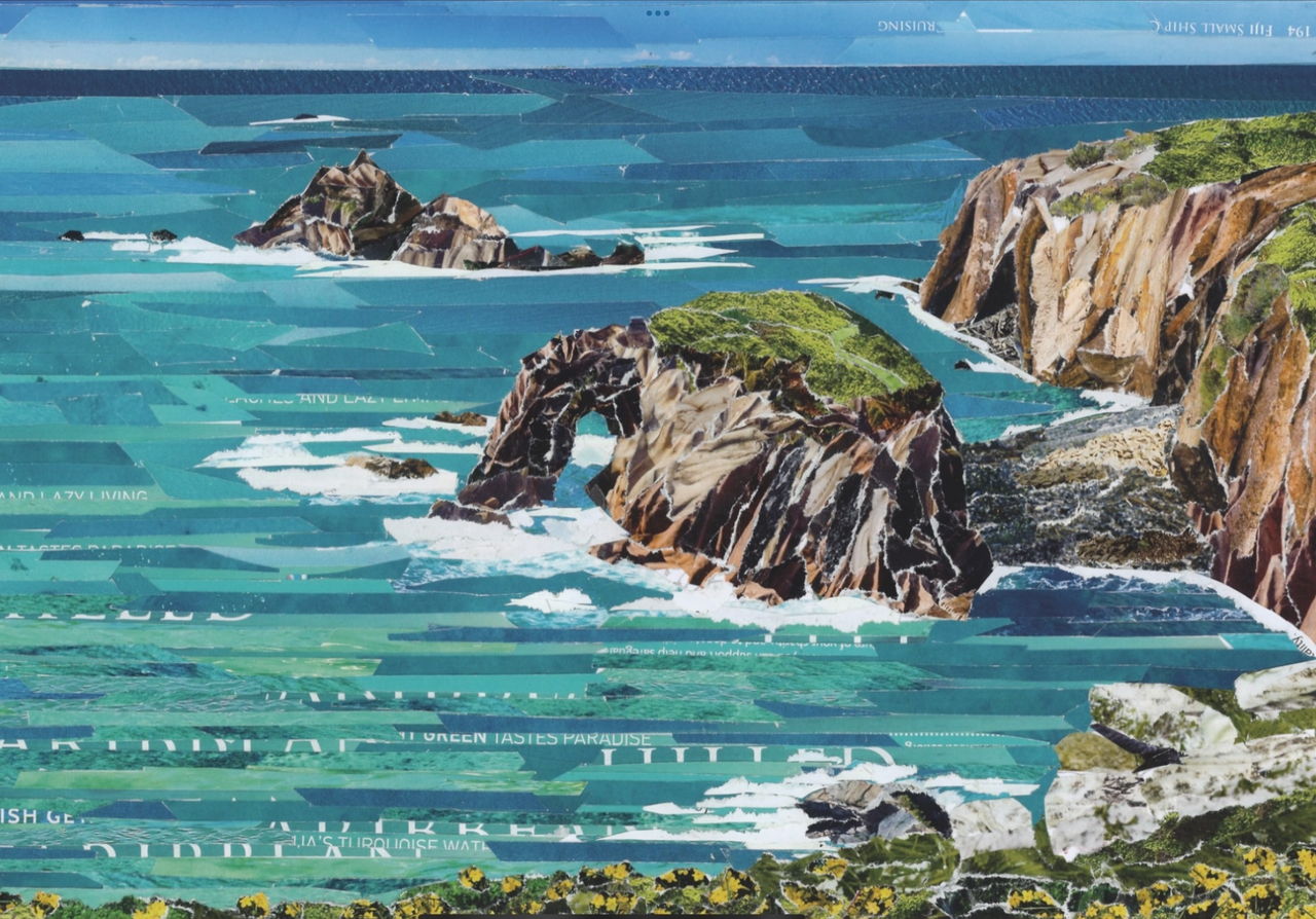Enys Dodnan Arch Card, Land's End, Cornwall