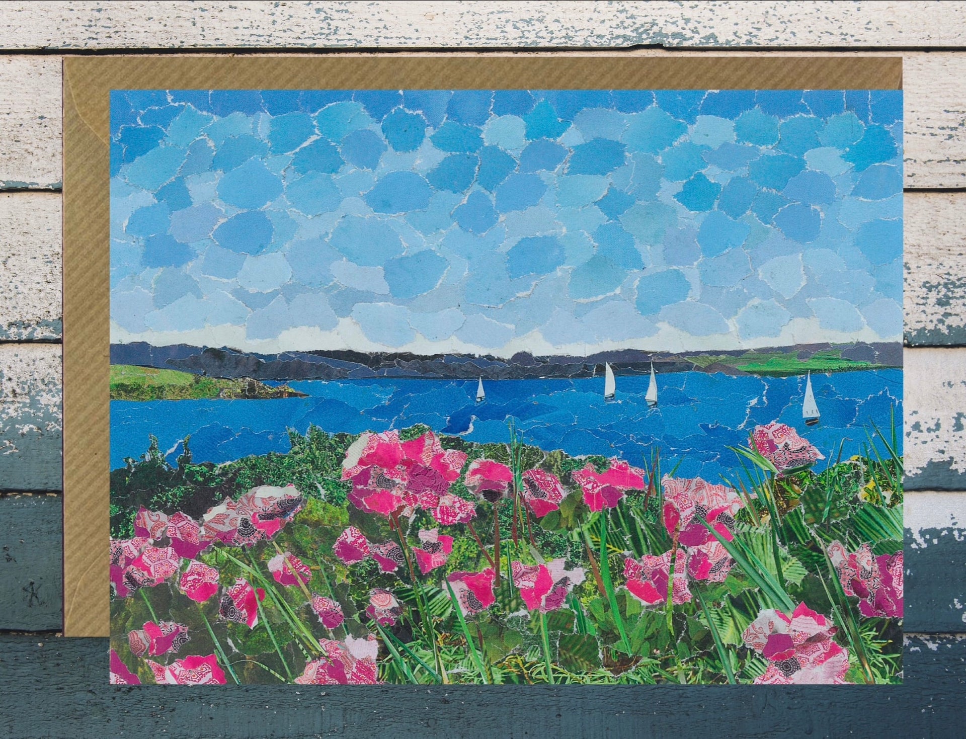 Porthscatho View collage card