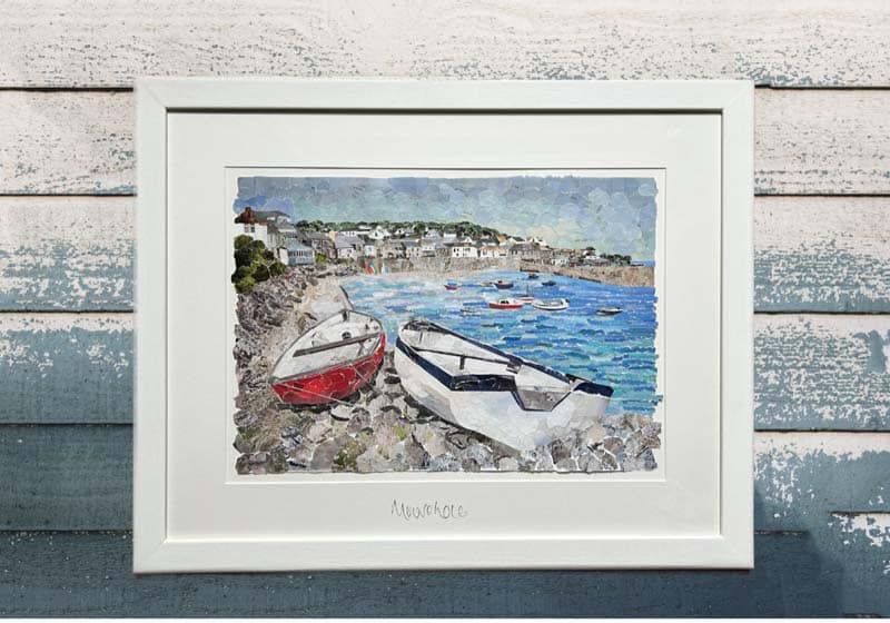 Mousehole Original Paper Collage
