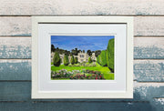 Lanhydrock cornwall paper collage art original