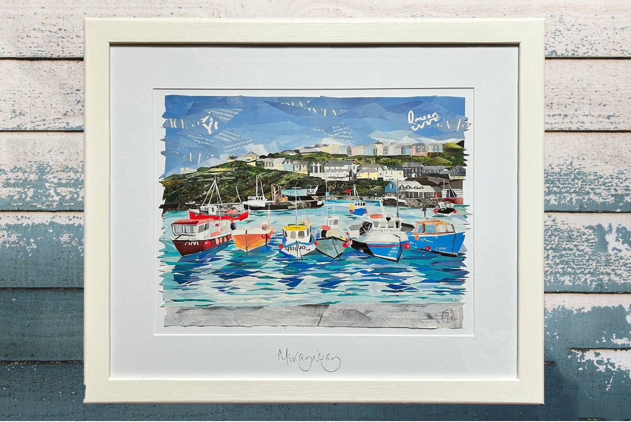 Mevagissey Original Paper Collage Art