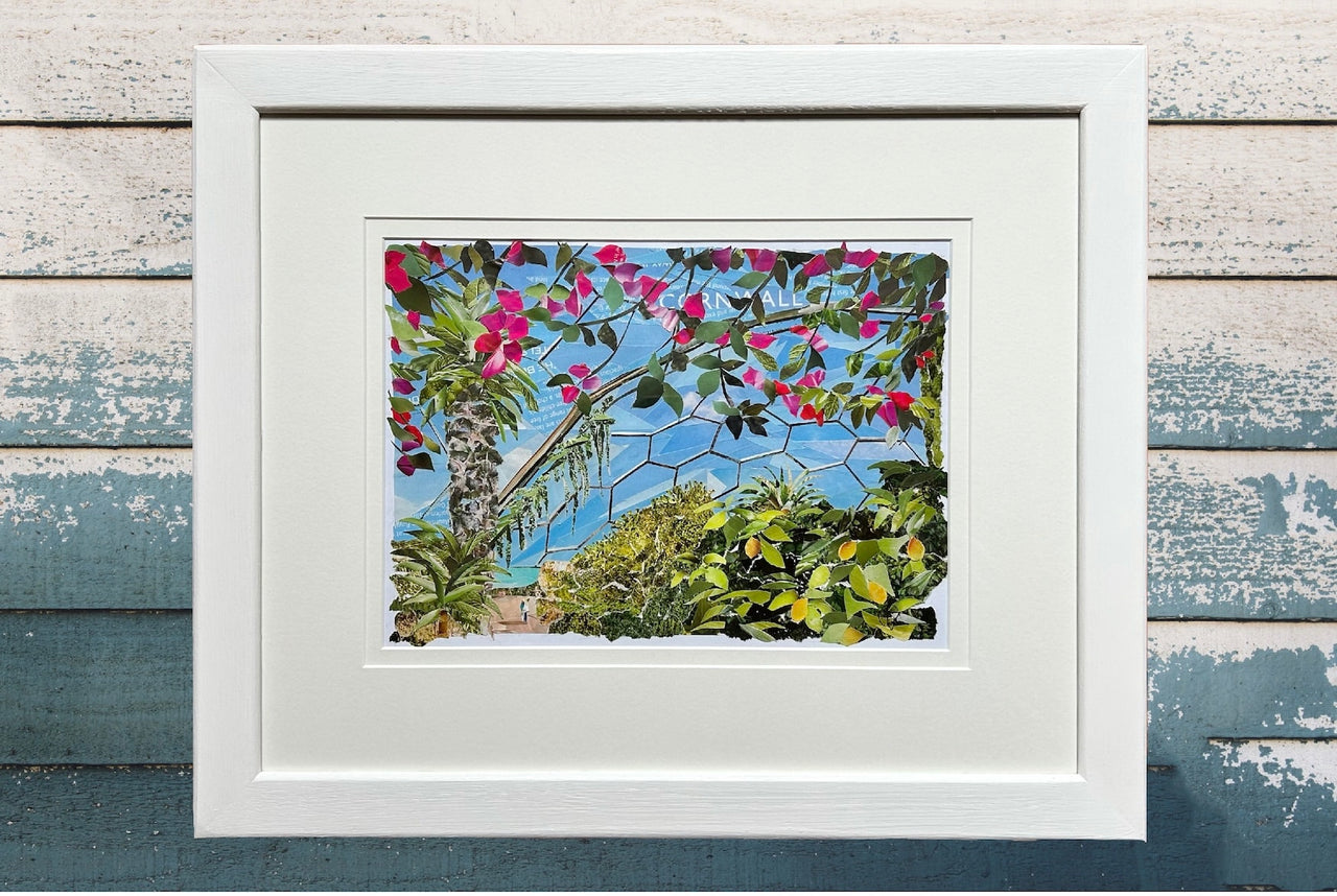 Mediterranean Biomes Eden Project Original Collage Art