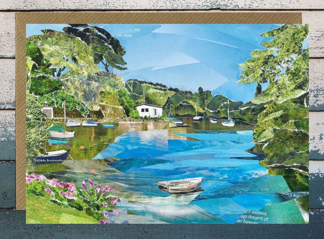 Port Navas Card, Cornwall | Junk Mail Art