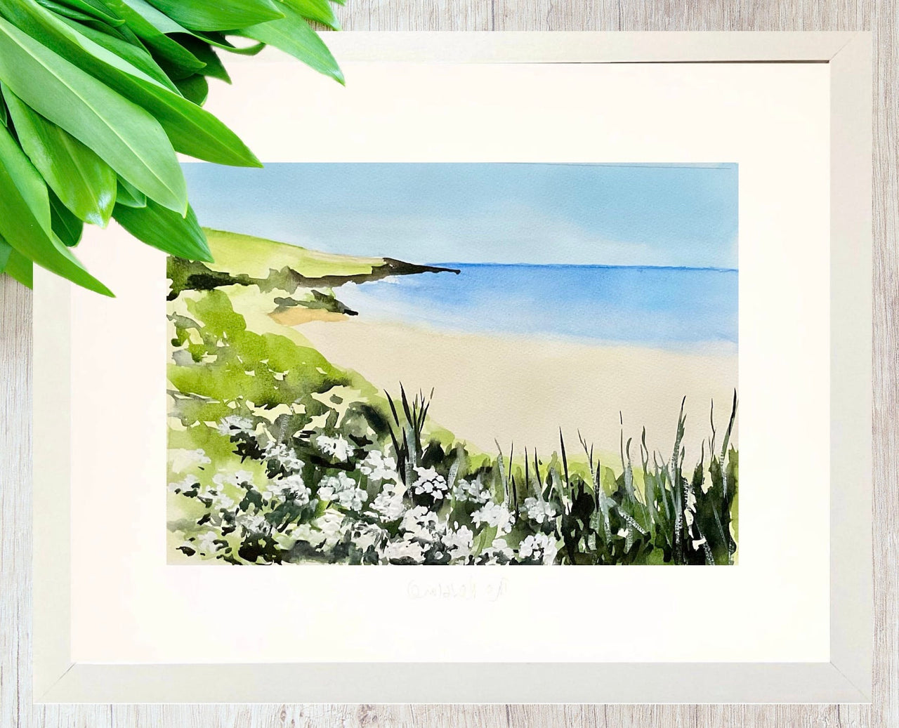 Porthcurnick Beach Watercolour
