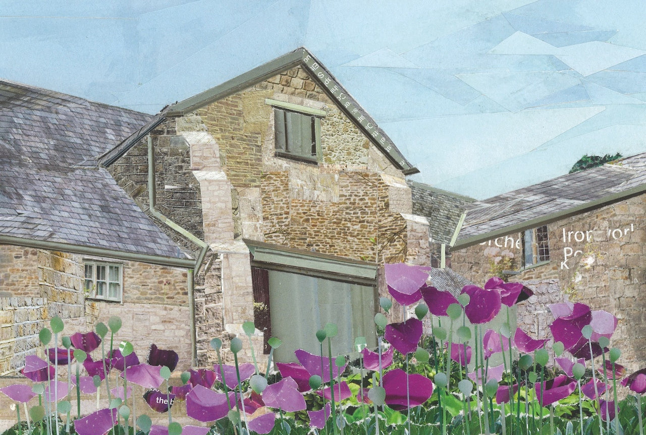 Trerice Purple Poppies Collage