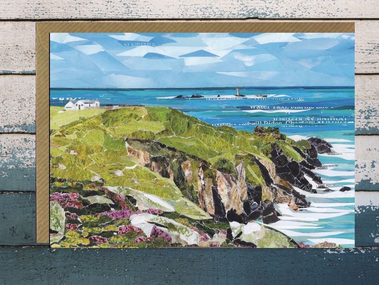 Land's End collage card