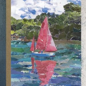 Helford River Card, Red Sails, Cornwall